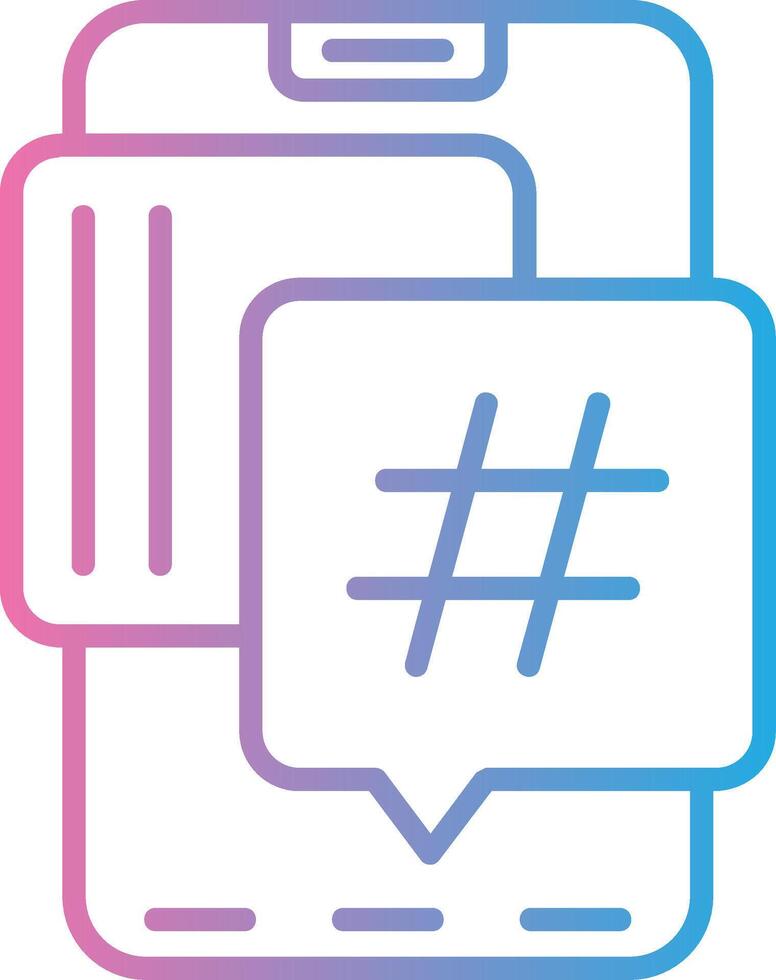 Hastag Clean Frame Object vector