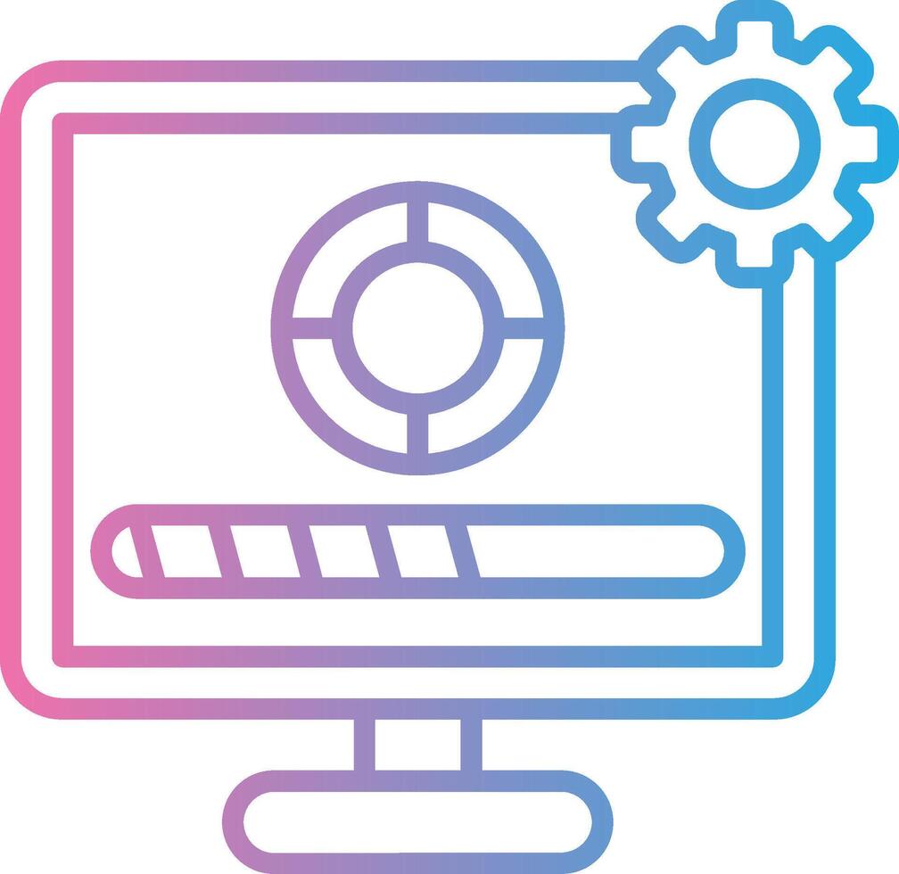 Installation Crisp Outline Artwork vector