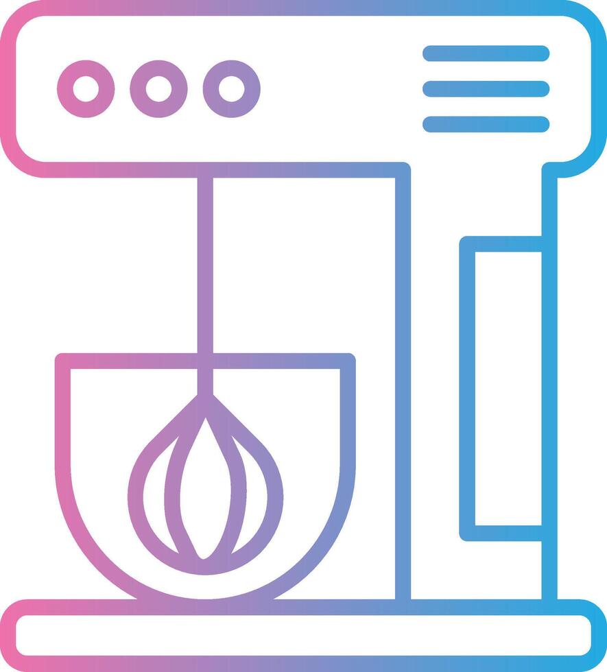 Mixer Color Stroke Symbol vector