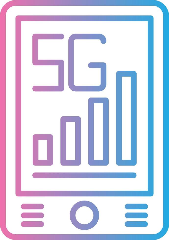 Mobile Data Dark Mode Symbol vector