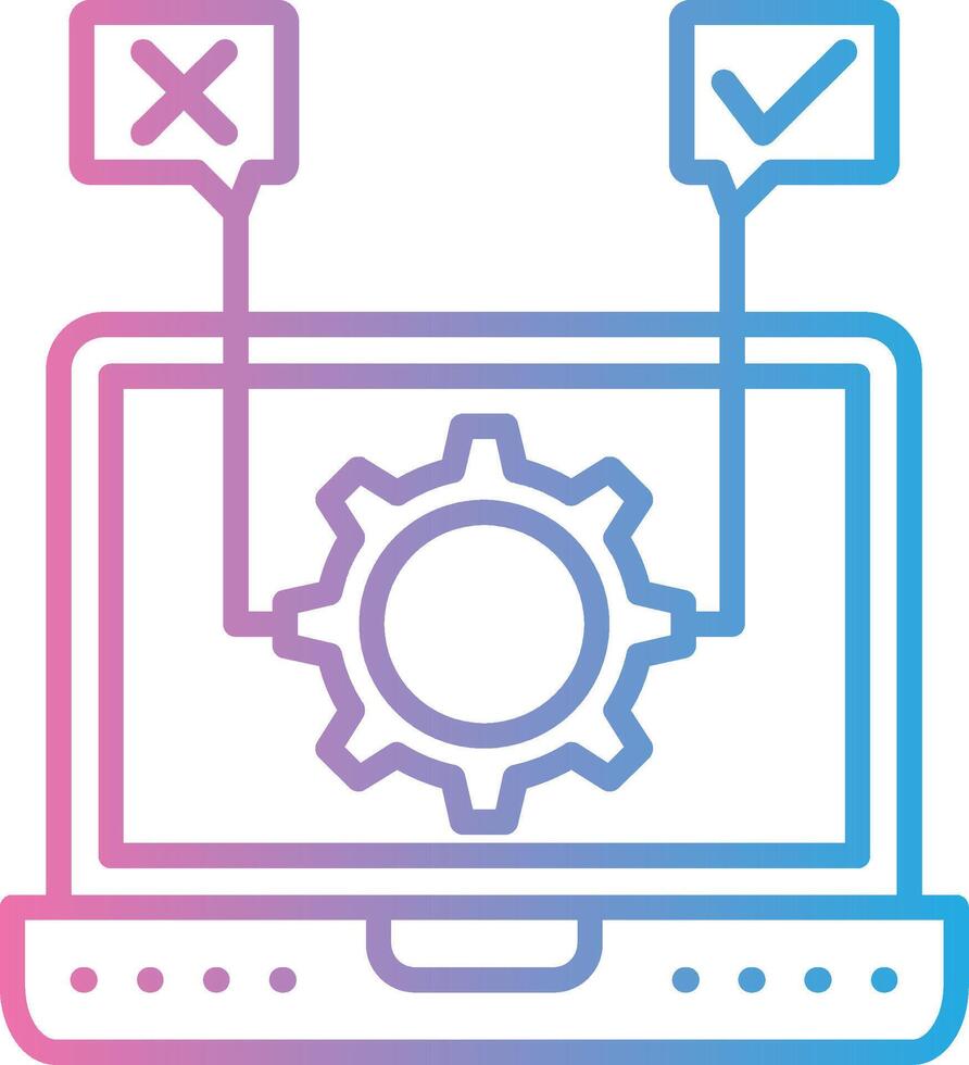 Software Testing Minimal UI Element vector