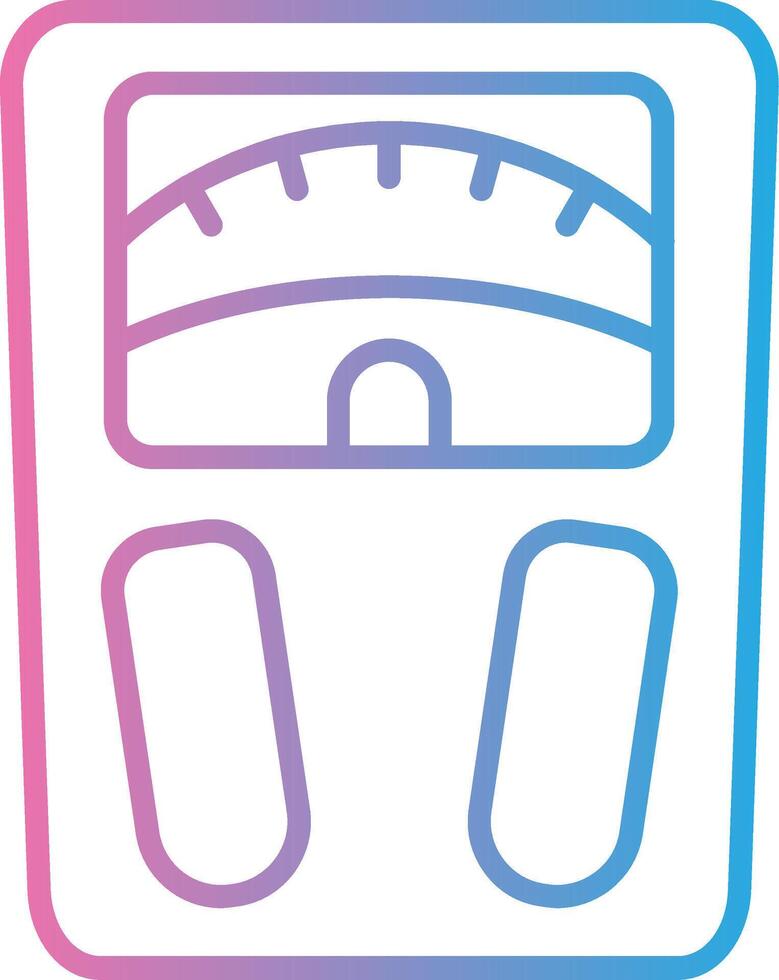 Weighing Scale Muted Tone Element vector