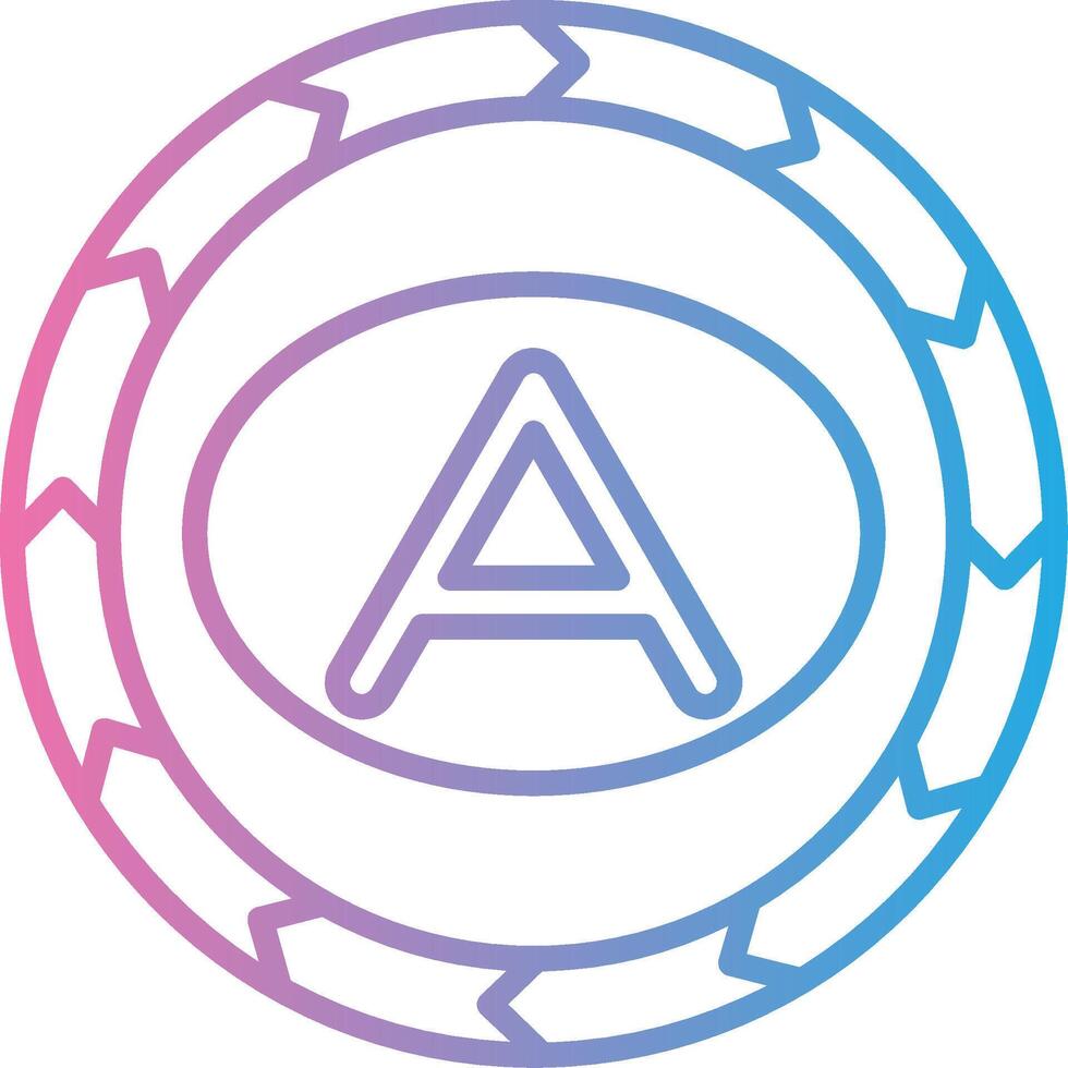Attribute Bold Outline Badge vector