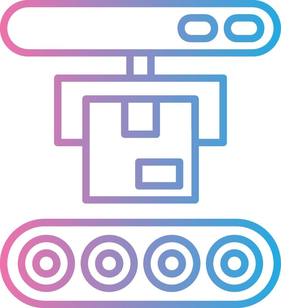 Conveyor Belt Elegant Flat Illustration vector