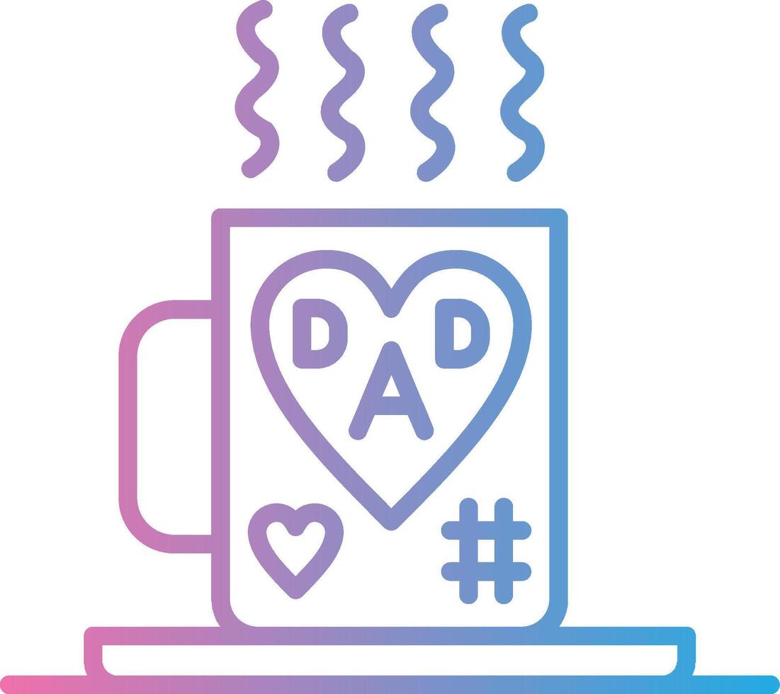 Cup Outlined Concept Piece vector