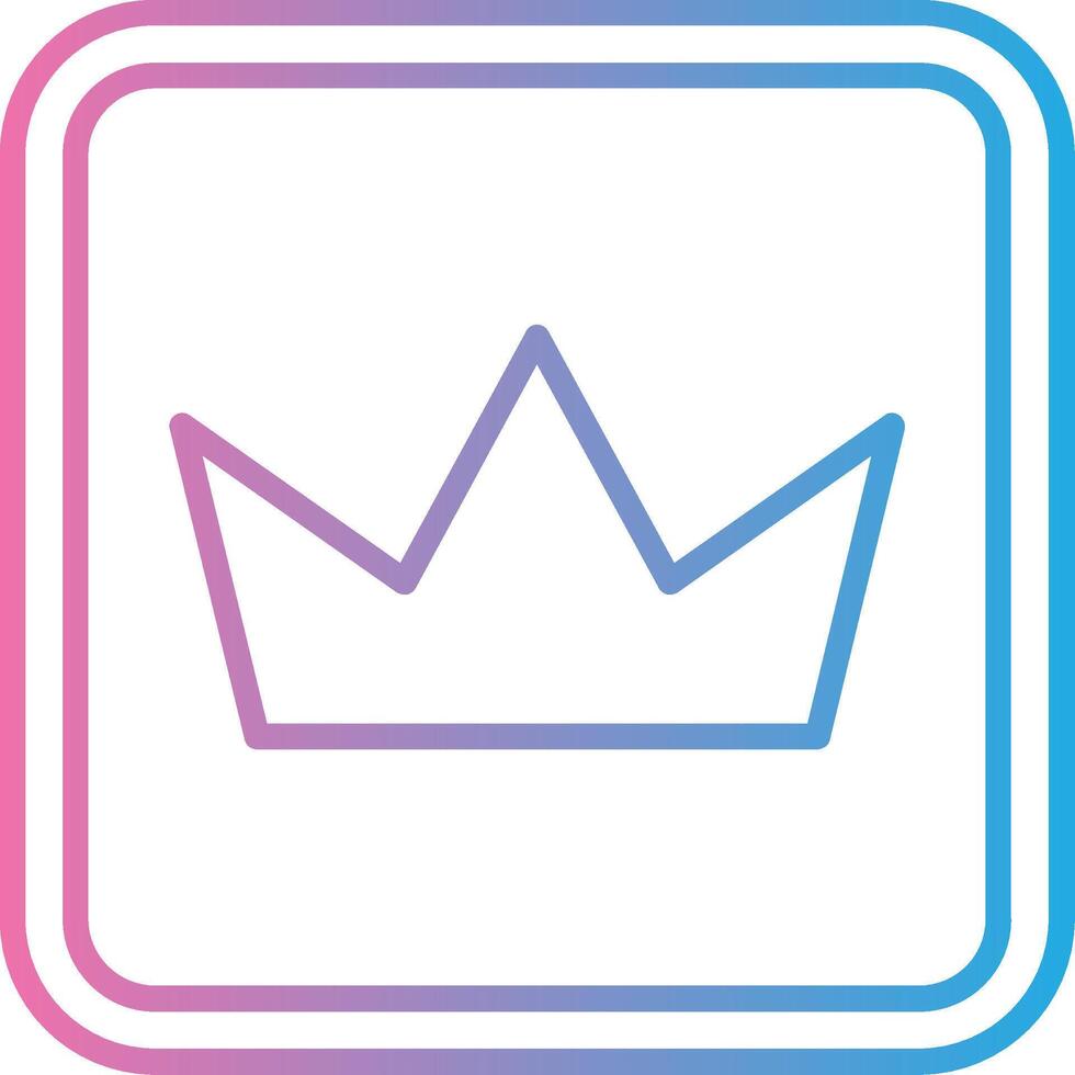 Crown Flat Symbol vector