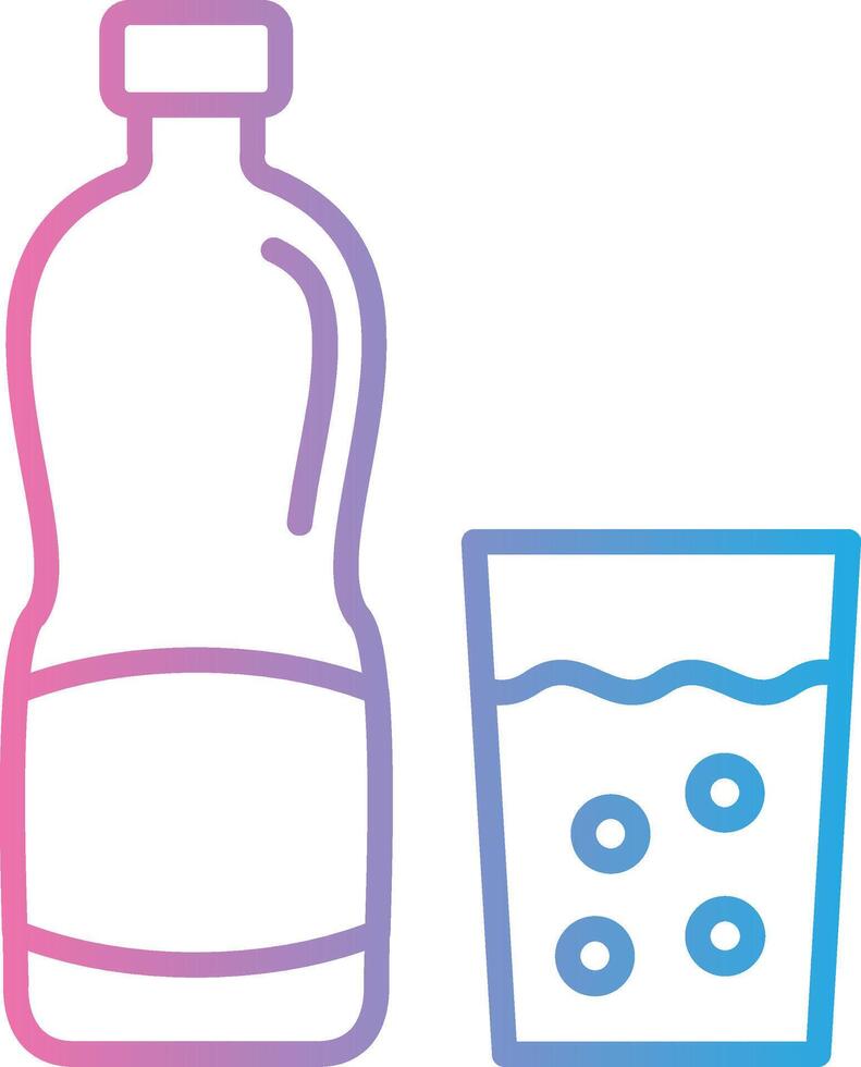 Drink Bottle Web Style Graphic vector