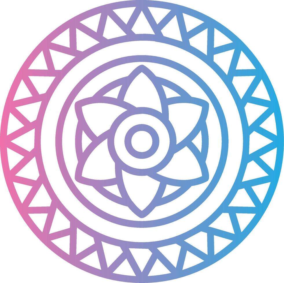 Mandala Compact Web Symbol vector
