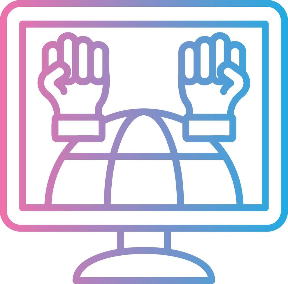 Online Activism Minimal Design Badge vector