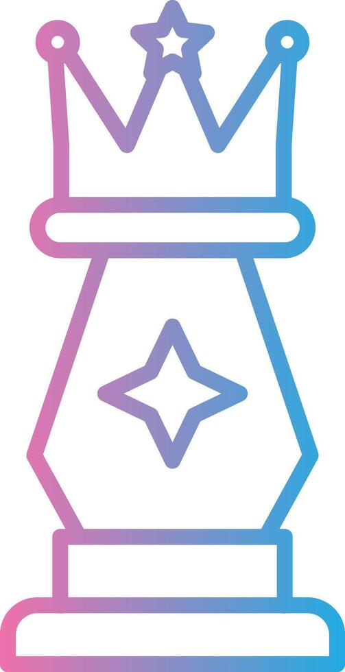 Queen Gradient Themed Symbol vector