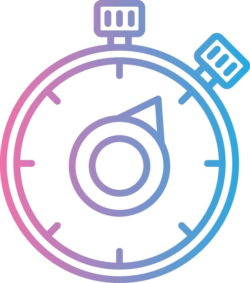 Timer Simplified Line Mark vector