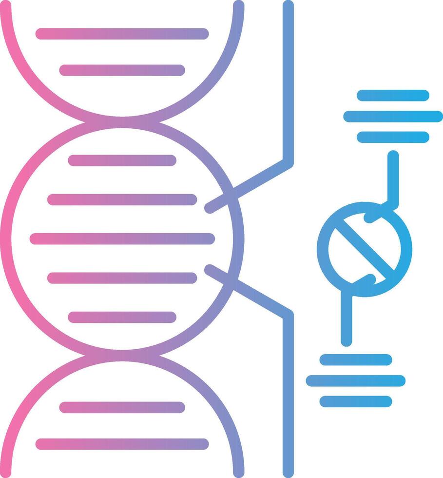 Dna Simplified Design Piece vector
