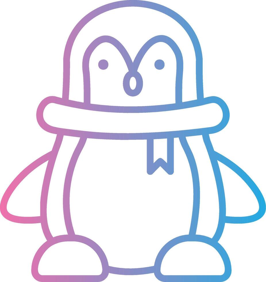 Penguin Creative Sketch Element vector