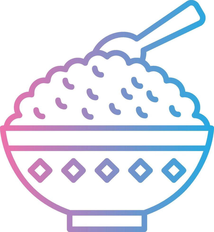 Rice Bowl Detailed UI Piece vector