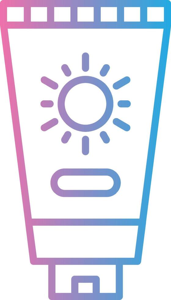 Sun Cream Creative Sketch Element vector