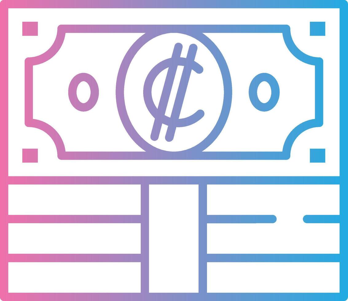 Colon Bold Outline Badge vector