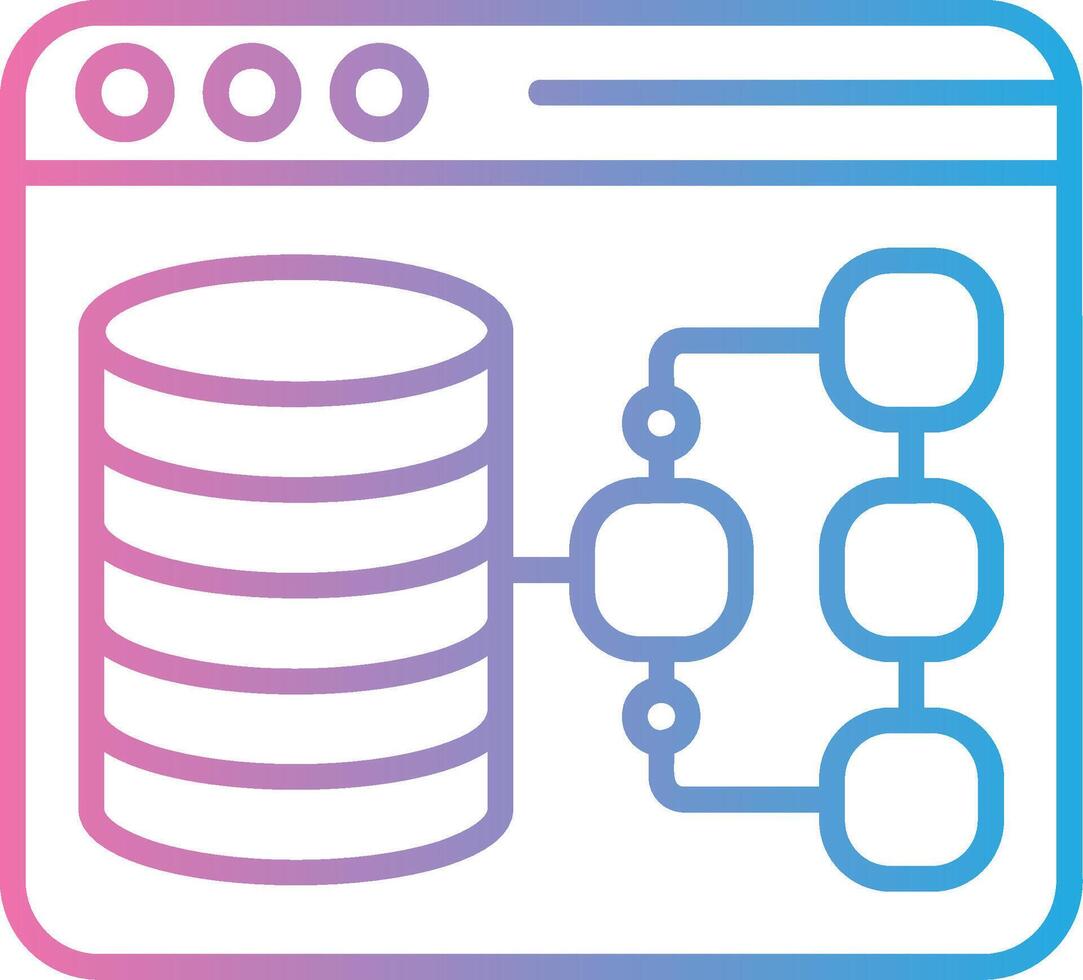 datos modelado personalizado línea elemento vector