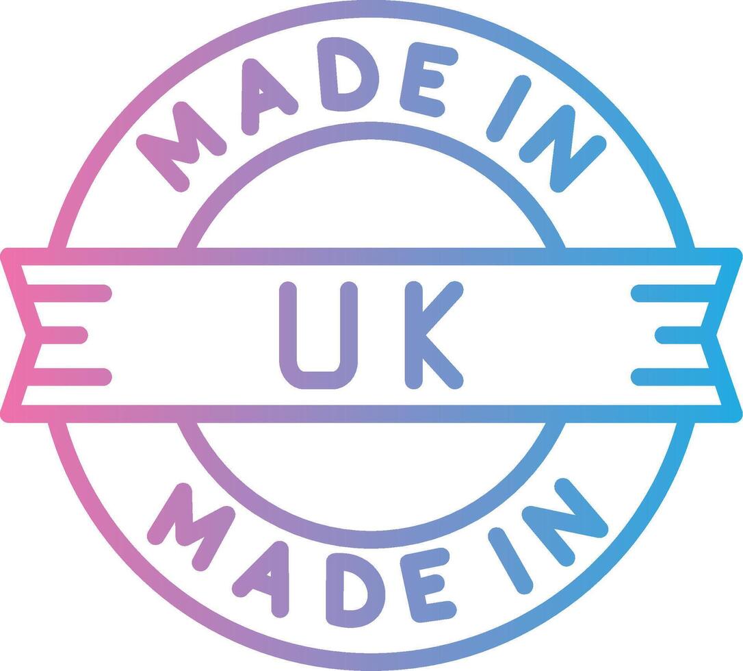 Made In Uk Clean UI Concept vector