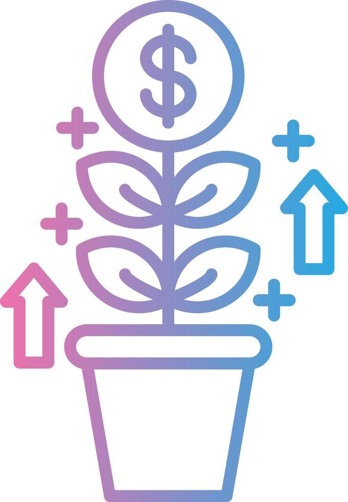 Money Tree Web Based Design Element vector