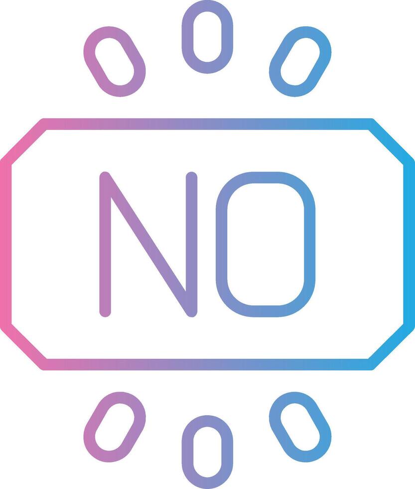 No Futuristic App Badge vector