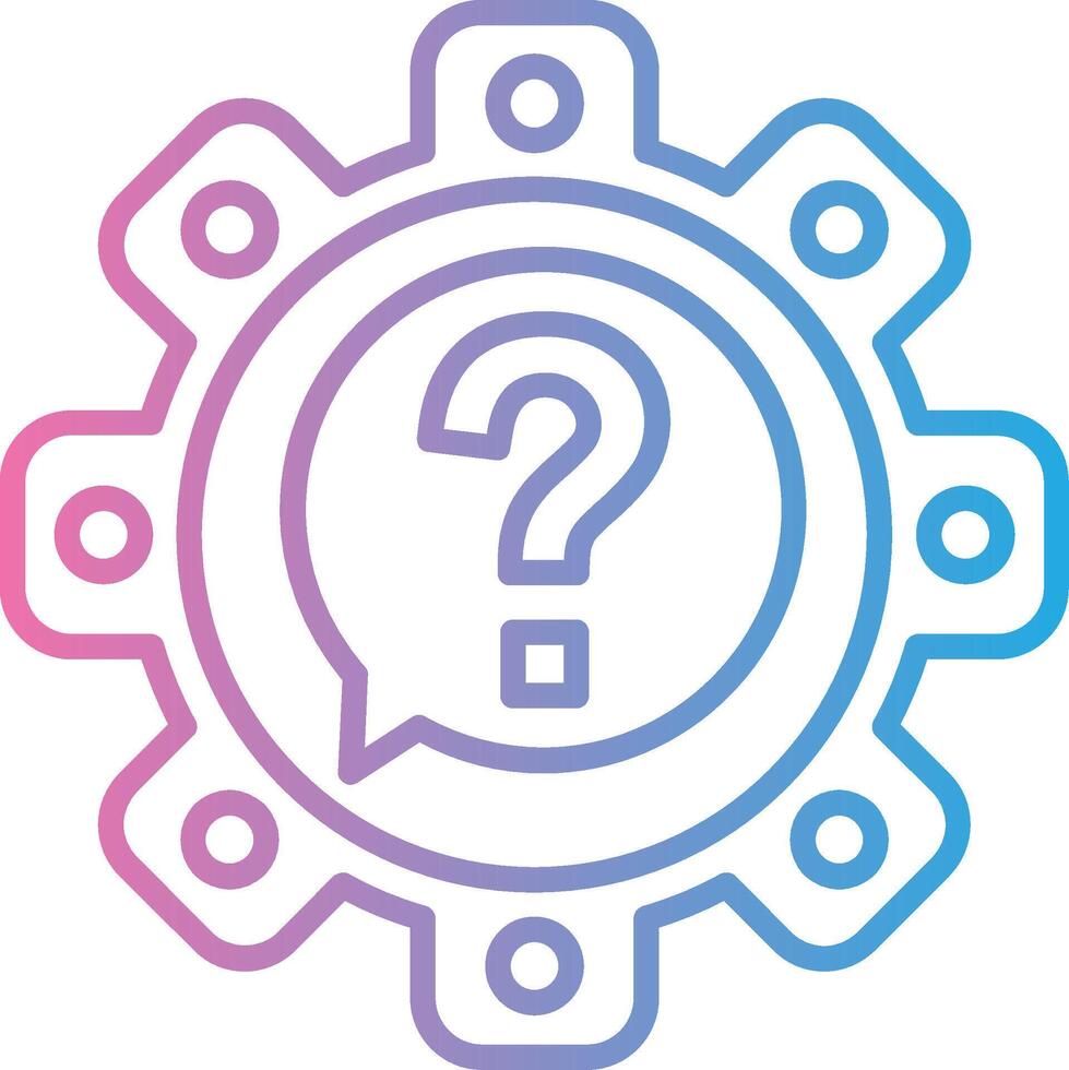 Question 3D Rendered Symbol vector