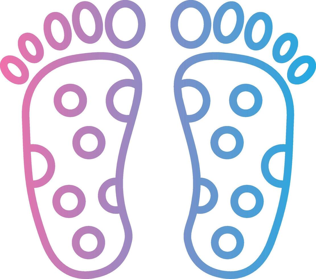 Reflexology Muted Color Design vector