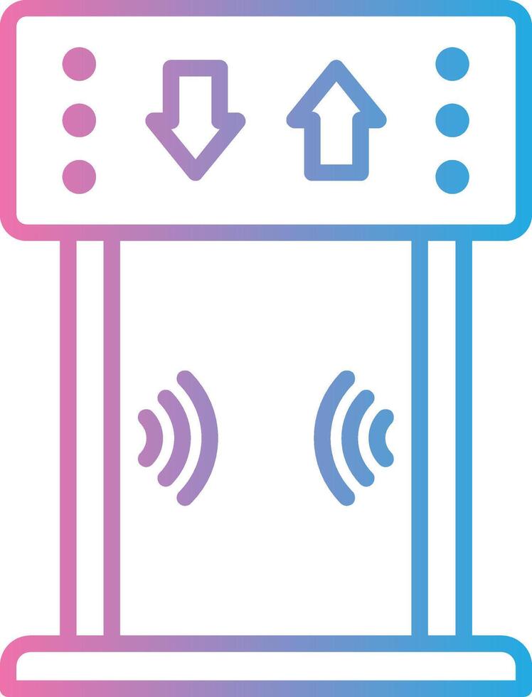 Security Gate Abstract UI Visual vector
