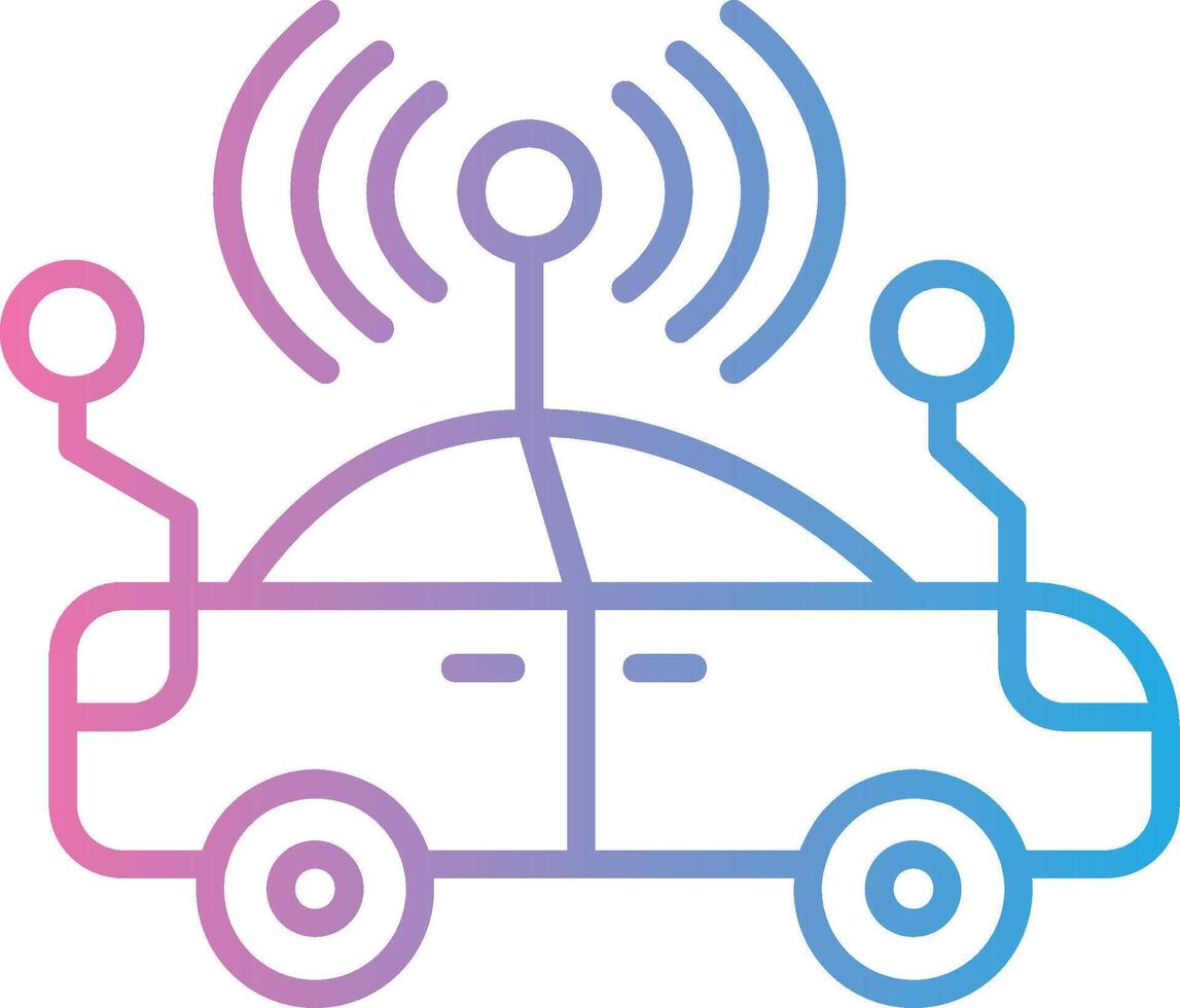 Smart Car User Interface Mark vector