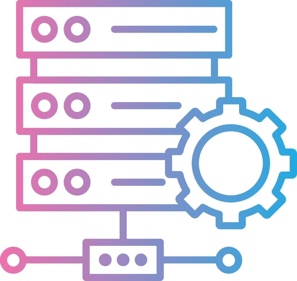 Hosting Sleek Visual Mark vector