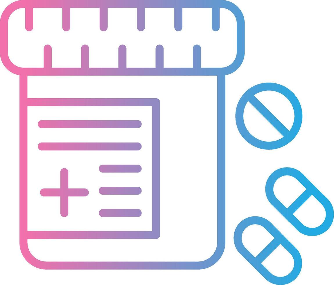 Medicine Modern Color Symbol vector