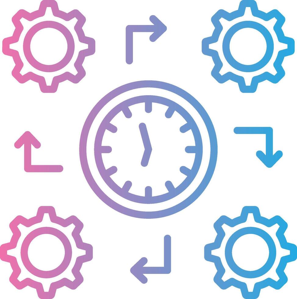 Process Modern Color Symbol vector