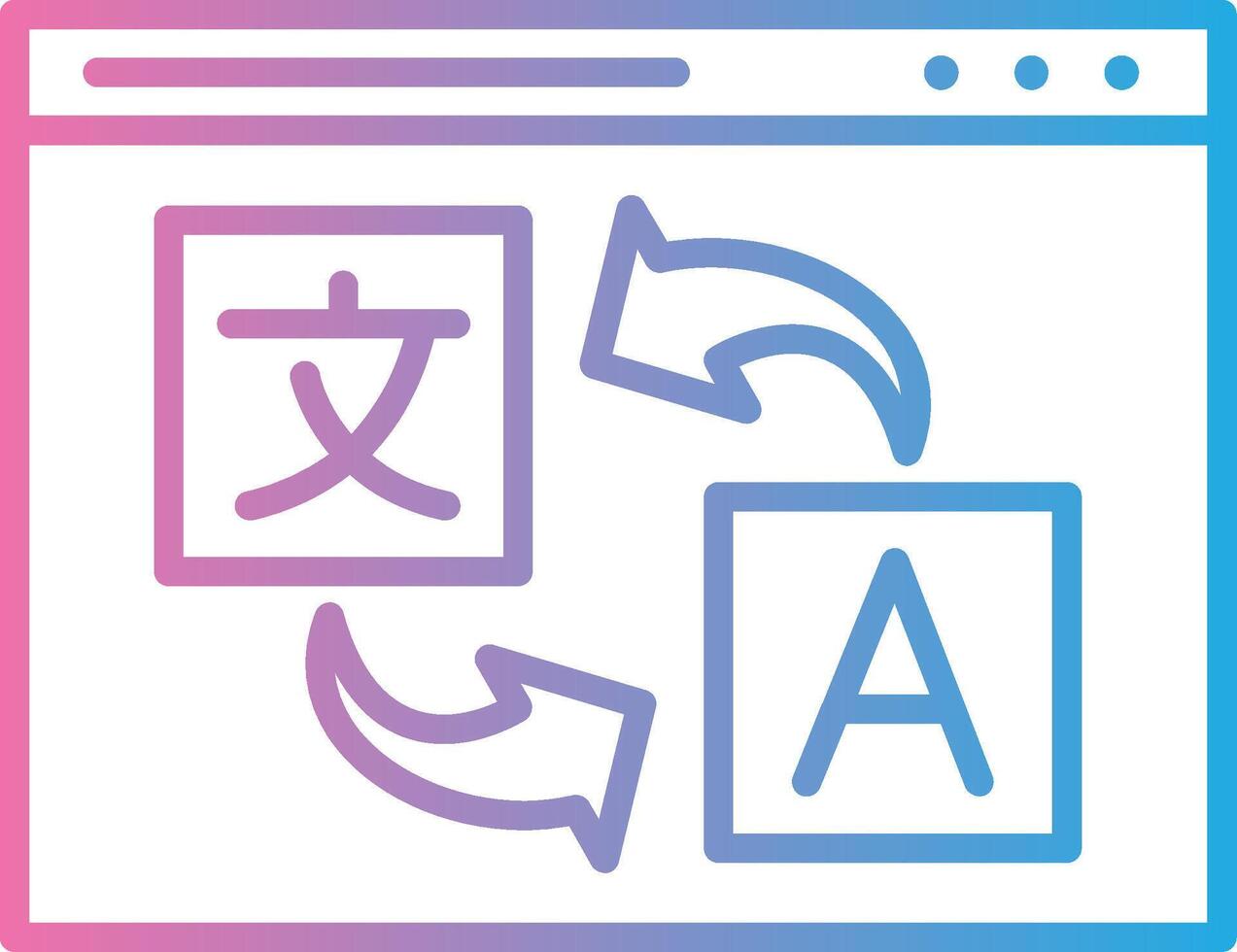 Translation High Contrast Badge vector
