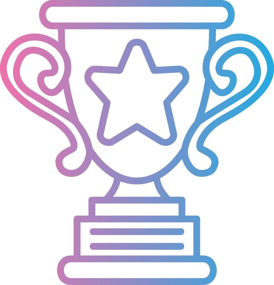Trophy Star Creative Sketch Element vector