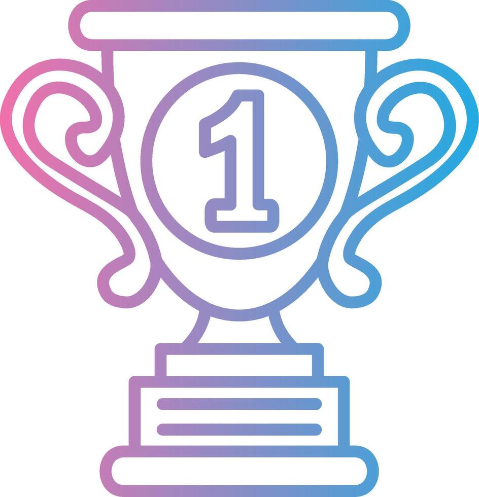 1st Prize Iconic Line Form vector