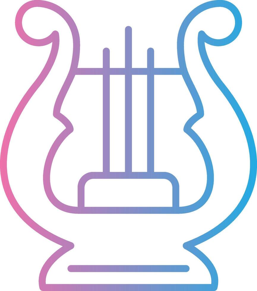 Lyre Web Based Design Element vector