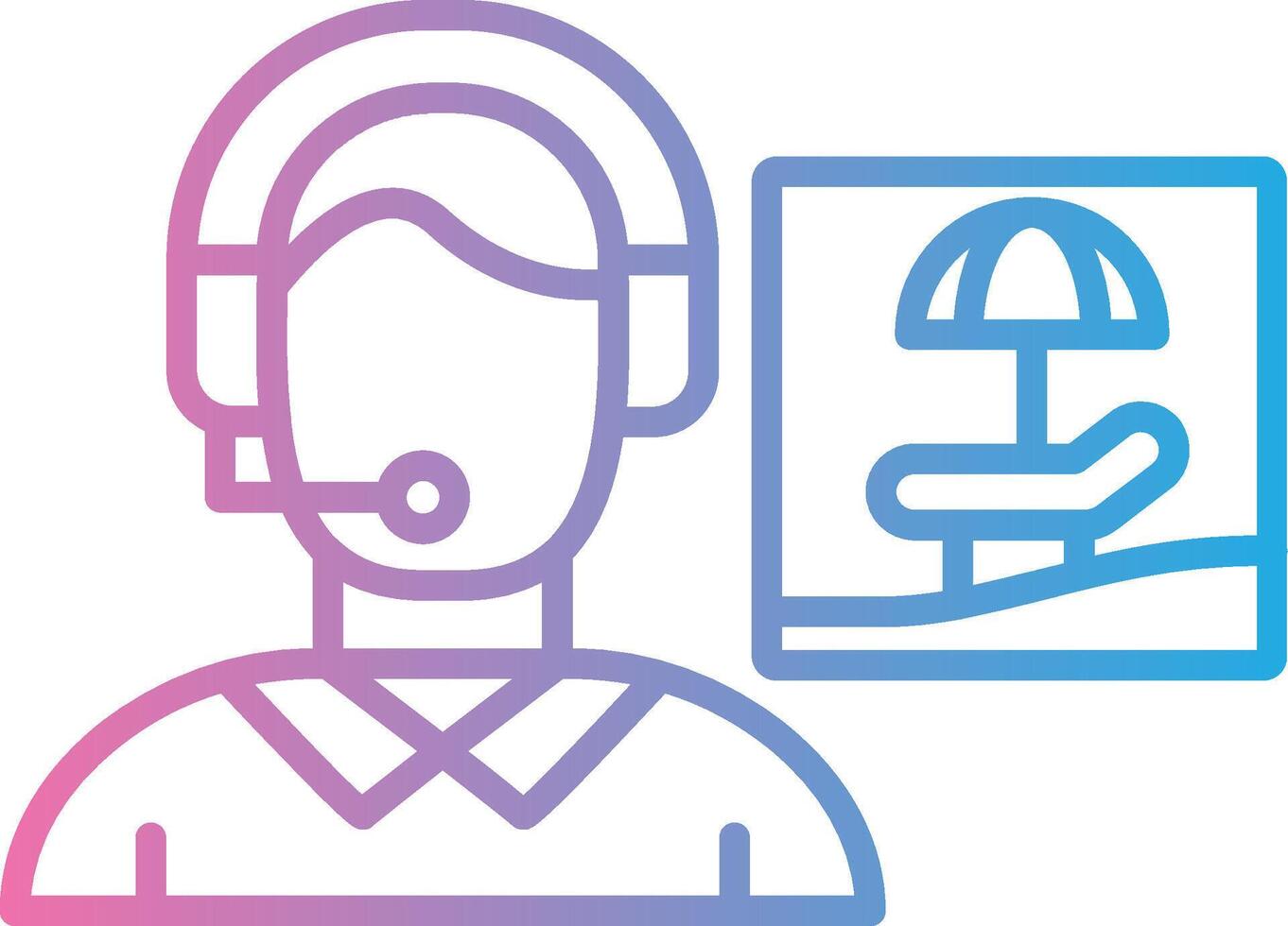 Travel Agent Detailed UI Piece vector