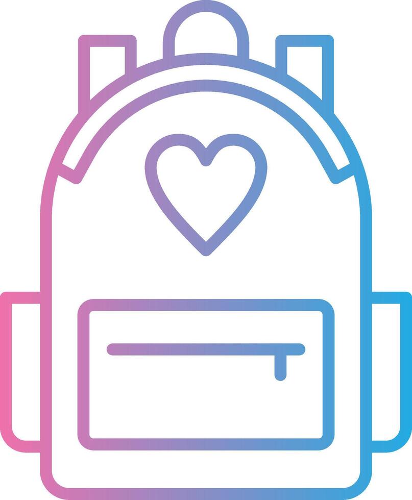 Backpack Web Based Design Element vector