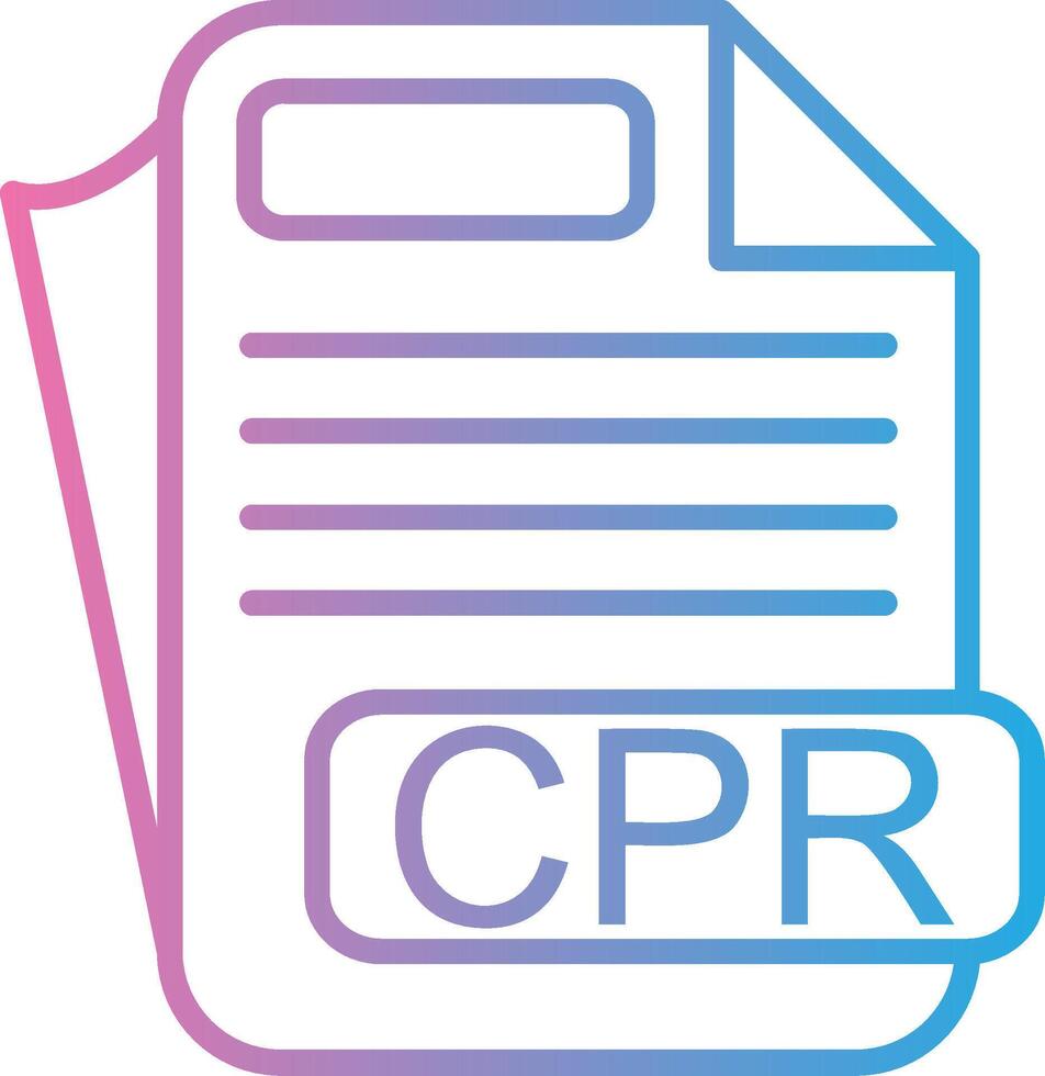 CPR Pastel Color Graphic vector