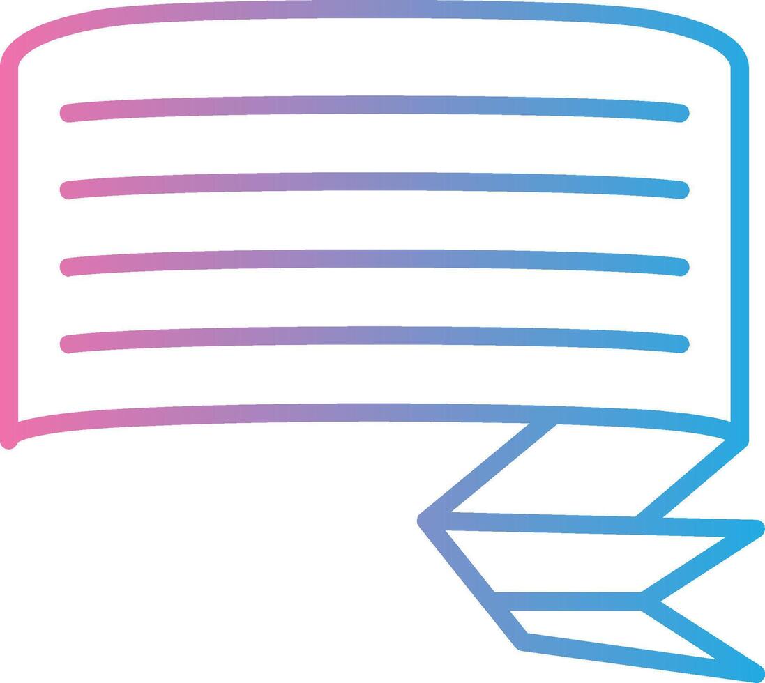 Folded Ribbon Solid Fill Symbol vector