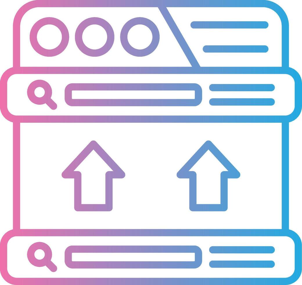 Footer Simplified Line Mark vector