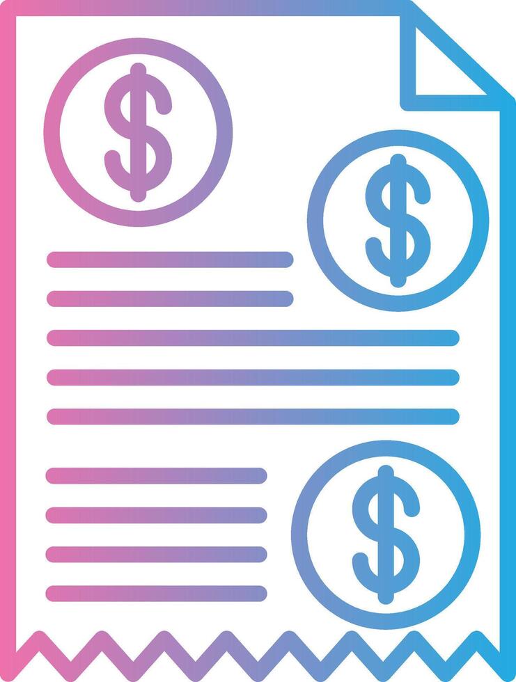 Invoice Interactive Symbol vector