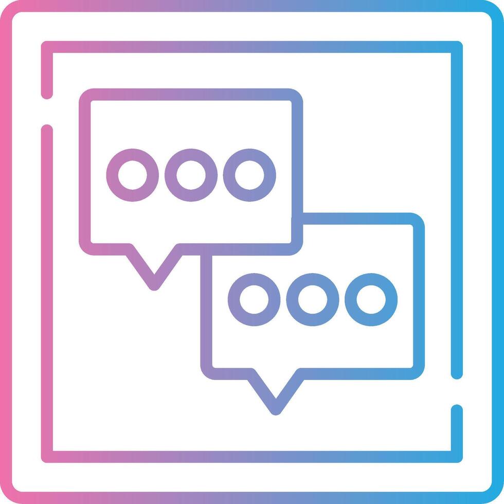 Message Sleek Visual Mark vector