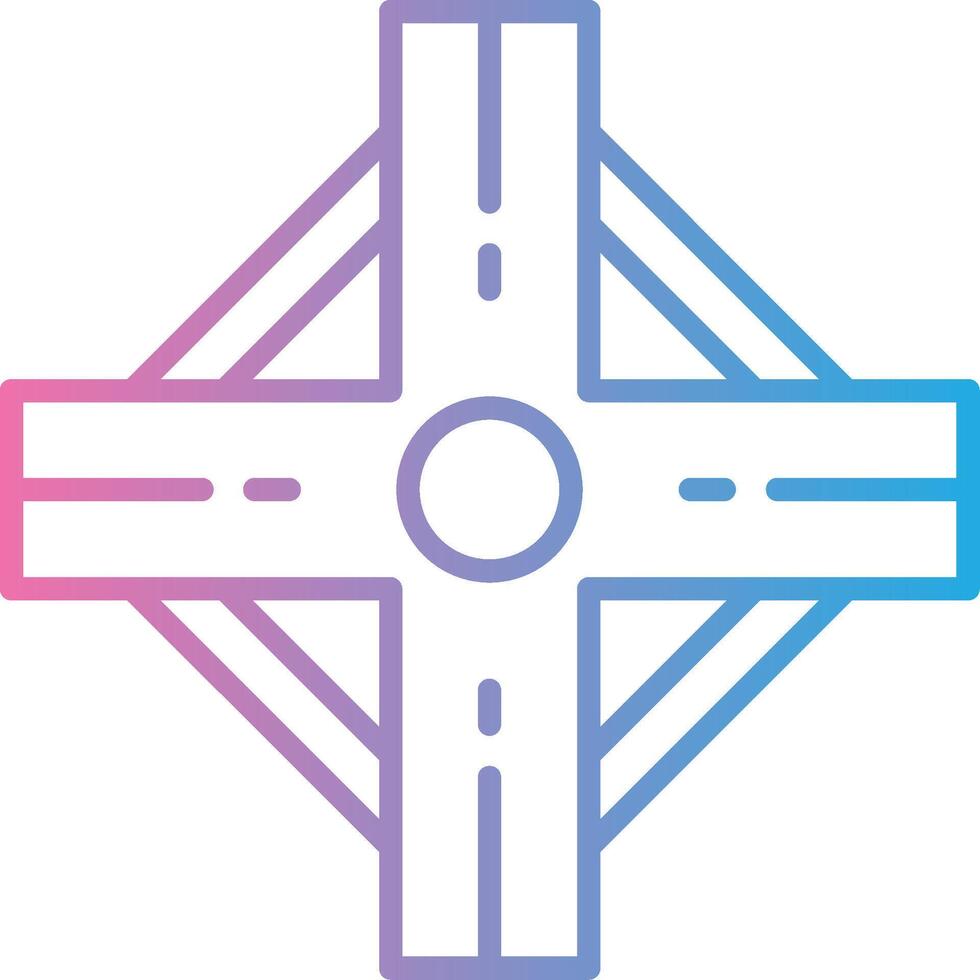 Road Intersection Subtle UI Graphic vector