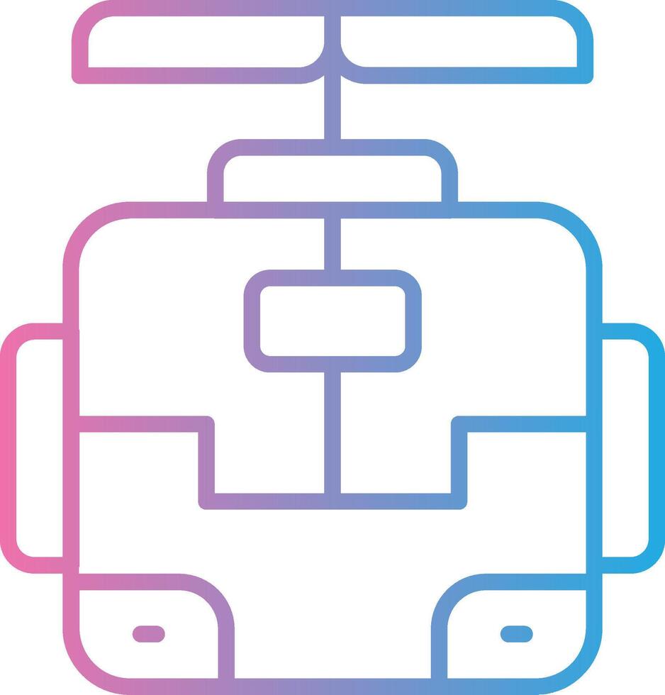 Robot Flat Symbol vector