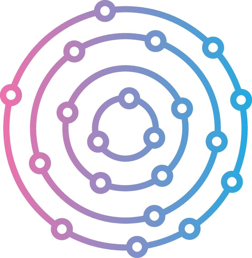 Solar System Digital App Concept vector