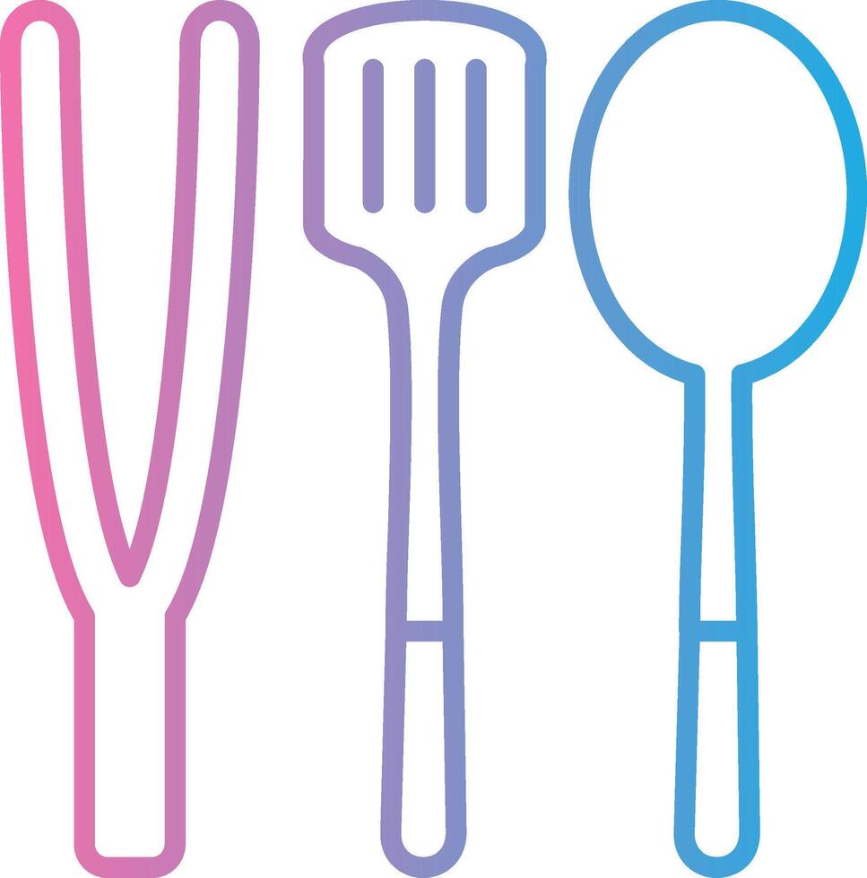 Utensil Modern Interface Badge vector