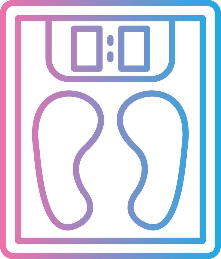 Weight Outlined Concept Piece vector