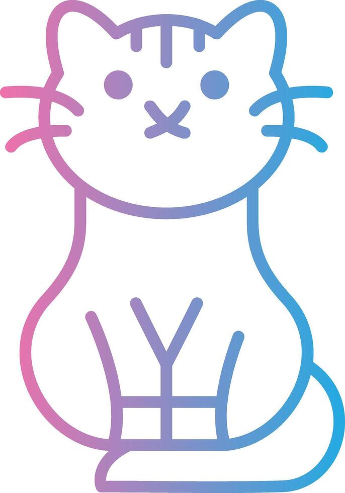 Cat Web Based Design Element vector