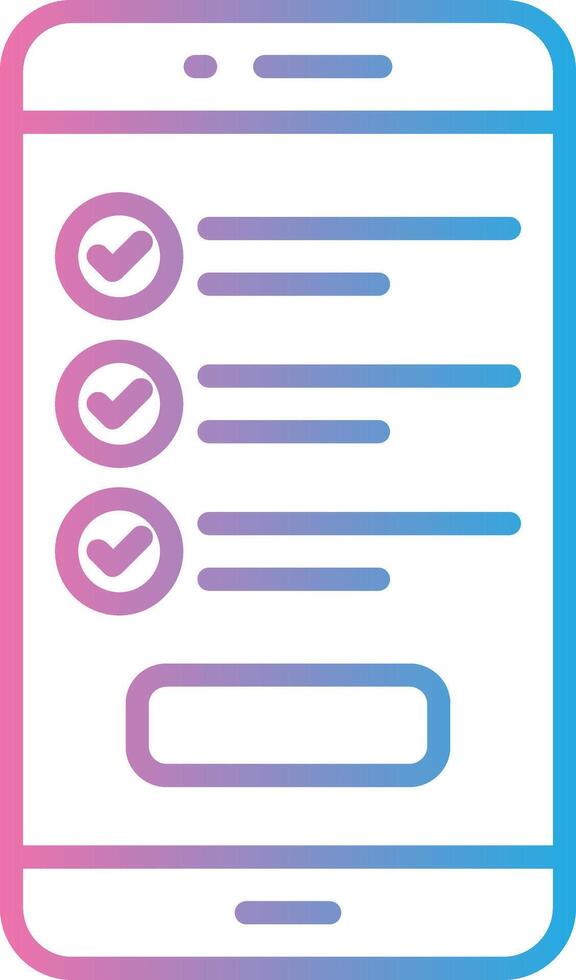 Checklist Geometric App Mark vector