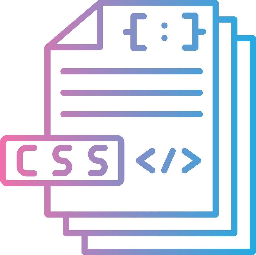 CSS File Color Block Badge vector